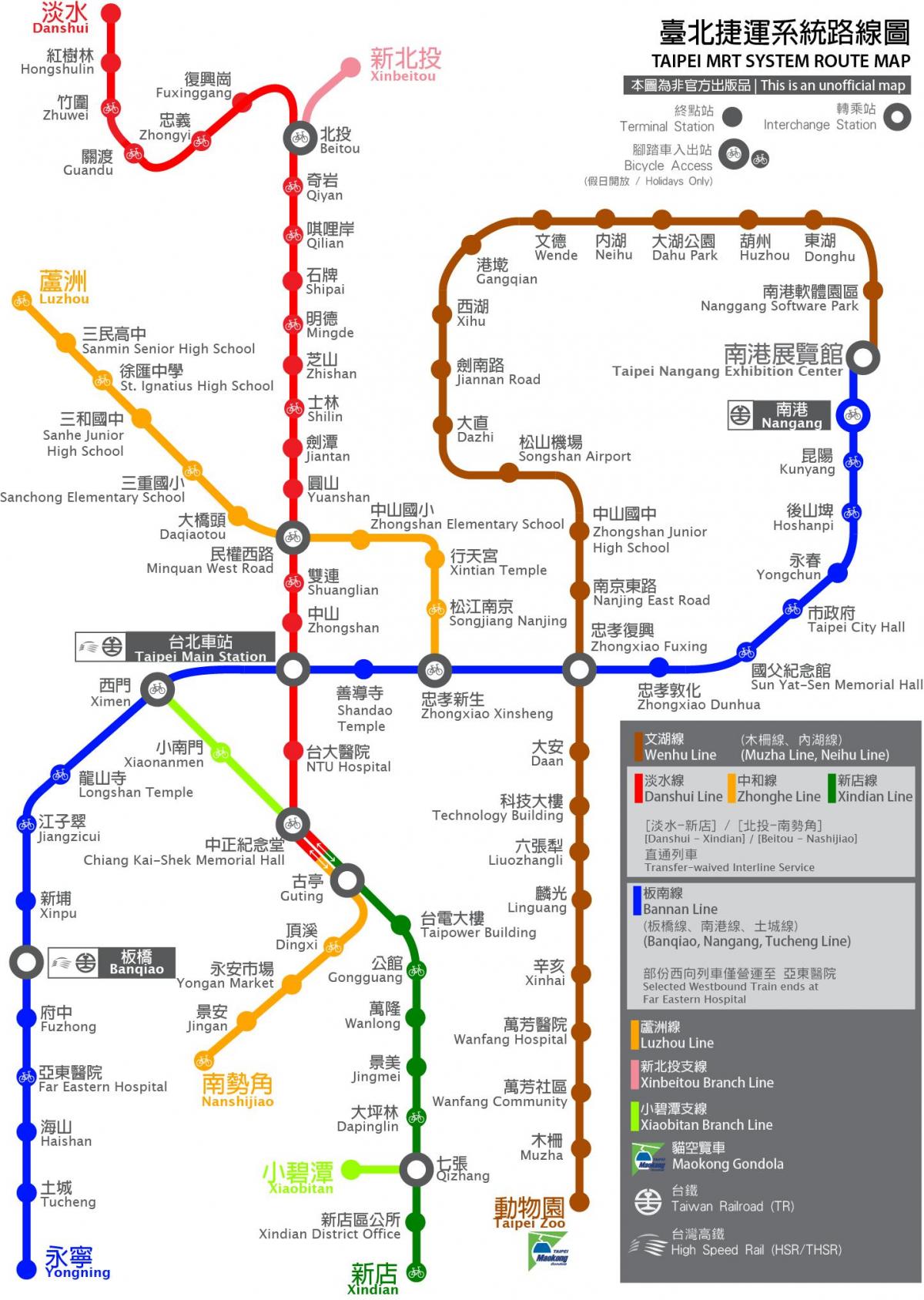 thsr Taipei station χάρτης