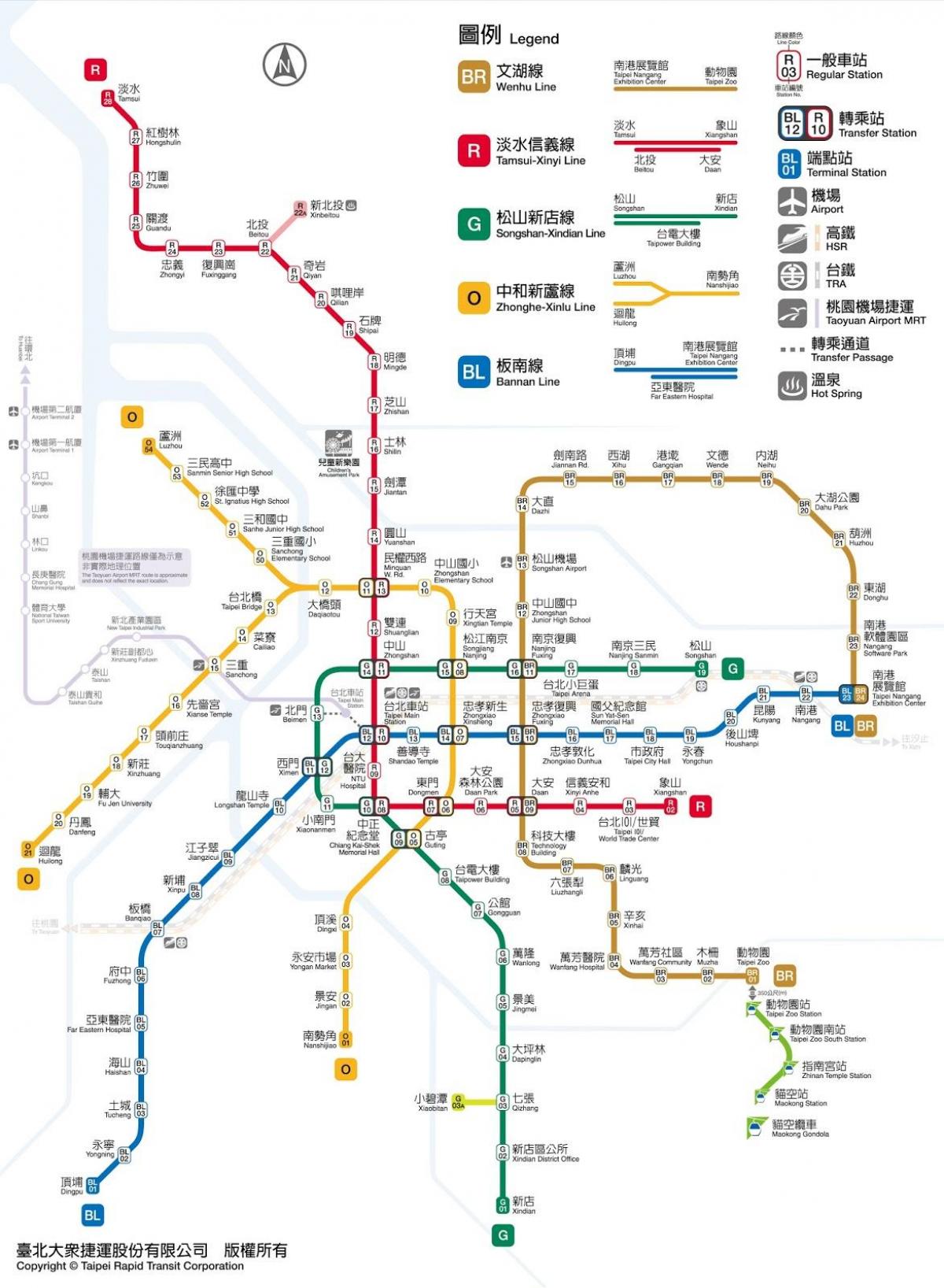 χάρτης της Ταϊπέι jieyun