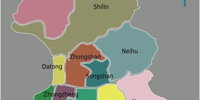 Taipei city district χάρτης