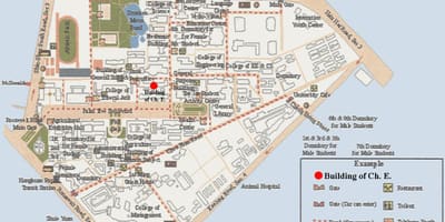 Εθνικό πανεπιστήμιο της ταϊβάν χάρτη της πανεπιστημιούπολης