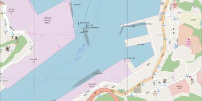 Χάρτης της keelung λιμάνι