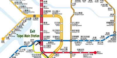 Χάρτης της Taipei bus station