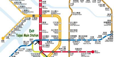 Ταϊπέι κεντρικό σιδηροδρομικό σταθμό χάρτης