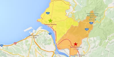 Χάρτης της tamsui