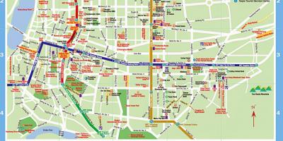 Ταϊπέι διαδρομή του λεωφορείου χάρτης