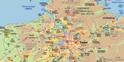 Ταϊπέι στο κέντρο της πόλης χάρτη